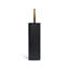 Brosse de toilette en métal et arche Acento avec doublure amovible et base lestée, mat et noir-126150892