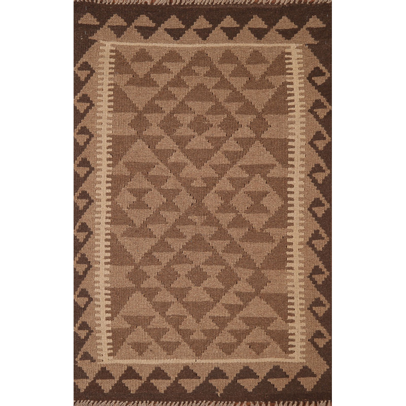 Reversible Wool Kilim Oriental Area Rug 3x4