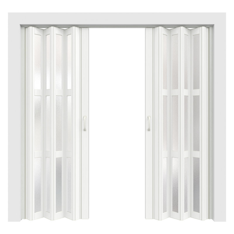 Porte accordéon à panneaux en PVC / vinyle, 2, 72 po x 80 po
