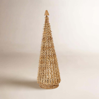 Handmade Buri Palm Cone Tabletop Tree