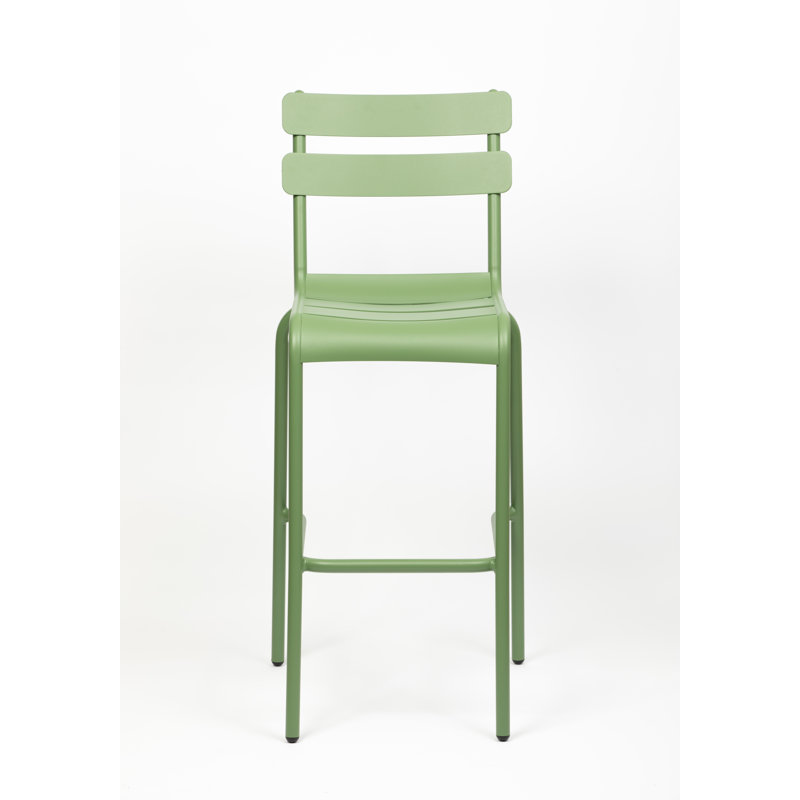 Audreyanna Counter Stool with Metal Frame, Green