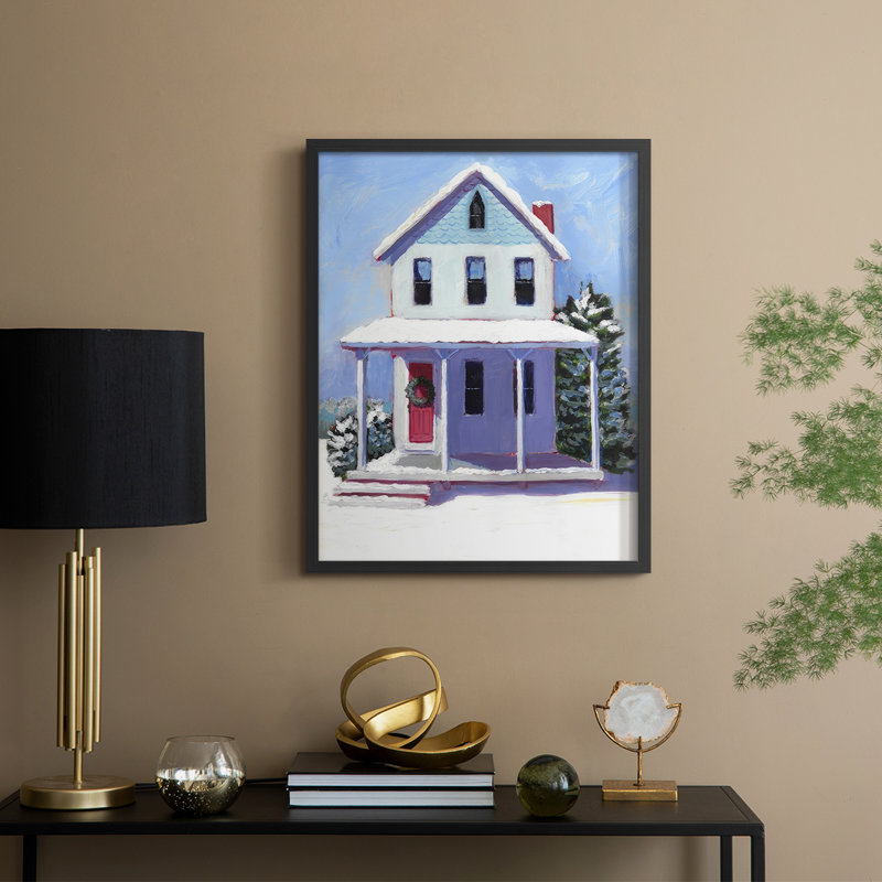 Victorian Home I, reproduction encadrée - bois massif, Noir, noir, noir, noir, H 11 po x l 9 po