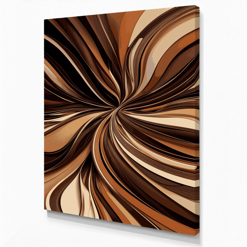 Art numérique sur toile, abstraction numérique 60, H 11 po x l 14 po