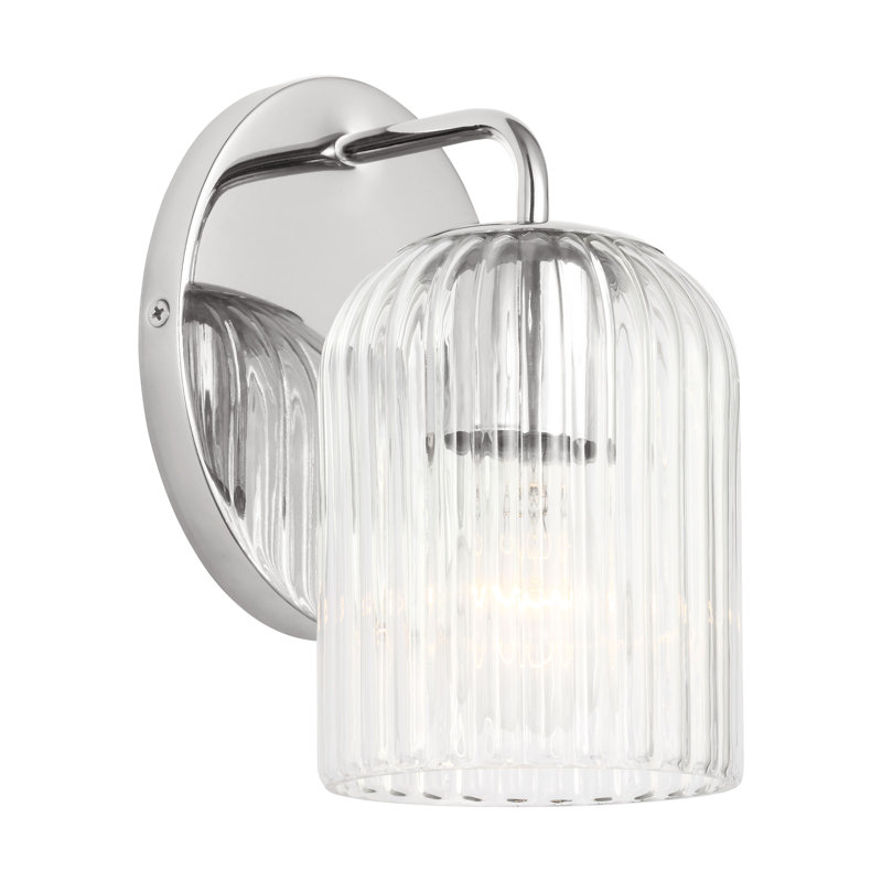 Eisele Small Sconce from Generation Lighting , 1 Light, 8.375" H x 5" W x 6" D, Chrome