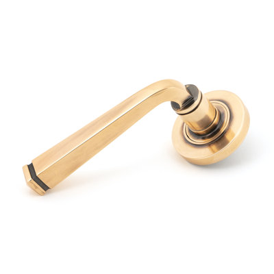 Avon Round Lever on Rose Set (Plain) - Unsprung