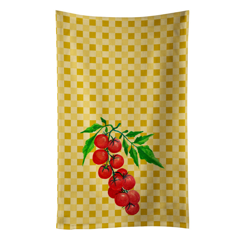 Chiffons cerise tomate sur basketweave