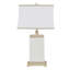 Colette Ivory Rectangular Ceramic Table Lamp