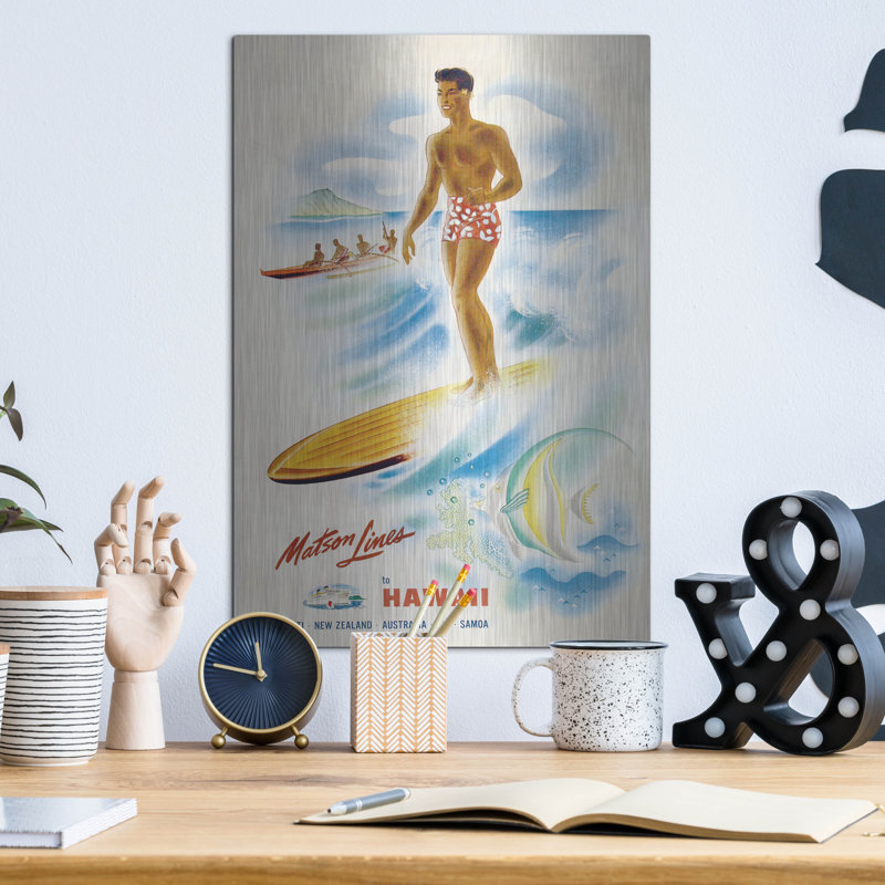 "Matson Lines Hawaii 1955" par Vintage Posters, H 16 po x l 12 po