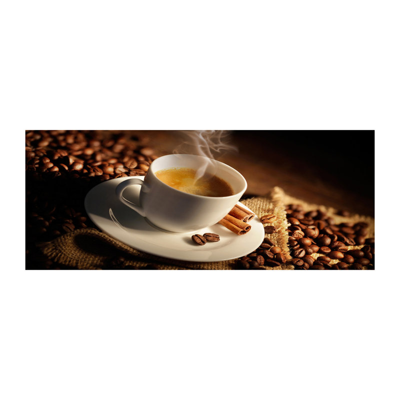 Coffee In A Cup - No Frame Print on Canvas, 125cm H x 50cm W