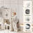 kinbor 8 in 1 Toddler Slide, Kids Slide for Toddler 1-3, in/Outdoor, White