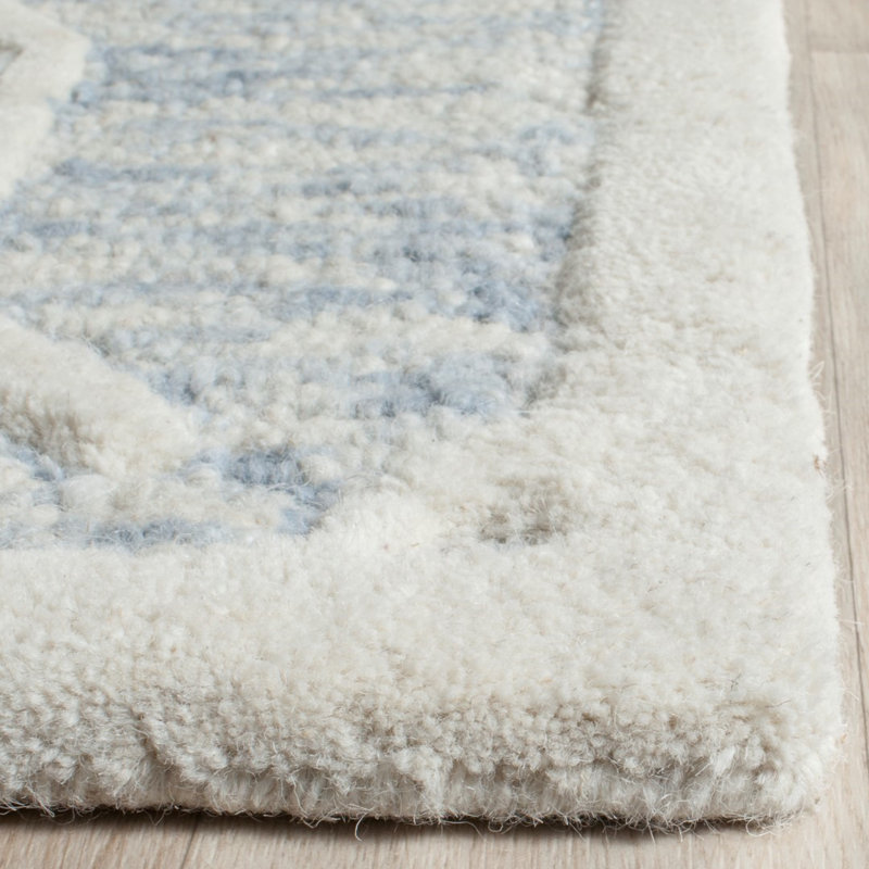 Cannen Hand Tufted Wool Geometric Rug, Rectangle 3' x 5'