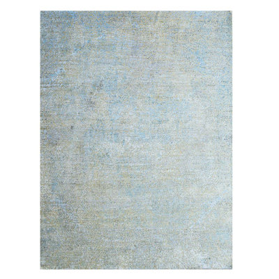 Hand Woven Silk and Wool Area Rug