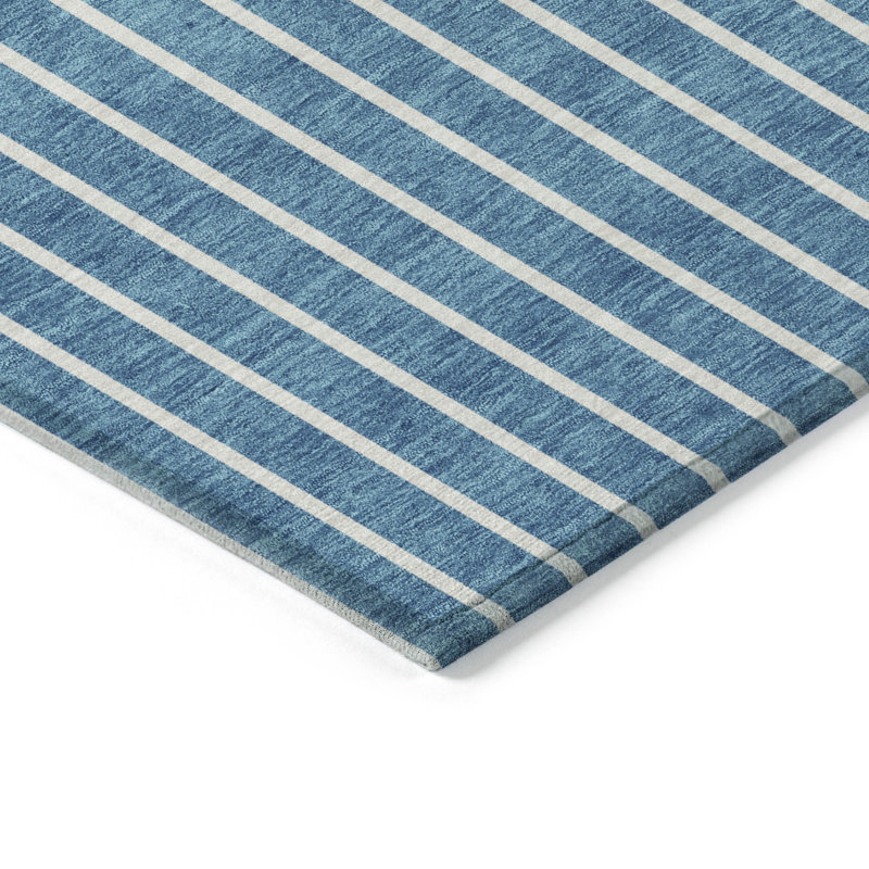 Machine Washable Indoor/Outdoor Chantille ACN994 Teal Area Rug, Rectangle 5' x 7'6"