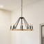  Lustre 8 lumières noir