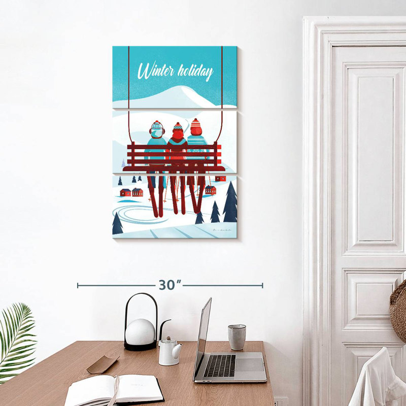 Vacances d'hiver, H 32 po x l 20 po