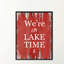 Were on Lake Time - Reproduction d'art textuel sur toile encadrée-29514234