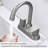 Bathroom Faucet 2-Handle Bathroom Sink Faucet 360 Degree High Arc Swivel Spout Centerset 4 Inch Vanity Faucet RV Bathroom Faucet 3 Holes Lavatory Faucet-118546079