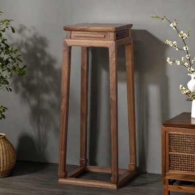 Flower stand Solid wood storage pot stand indoor by Sleek Surface Designs