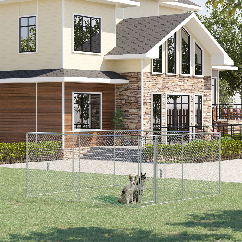 ** Enclos d'exercice pour parc de chien de 172,2 pieds carrés pawhut