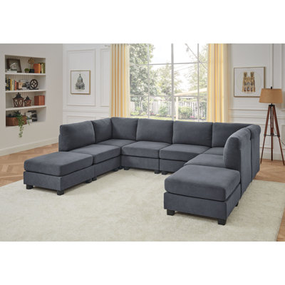 Polyester Upholstered Modular Sectional