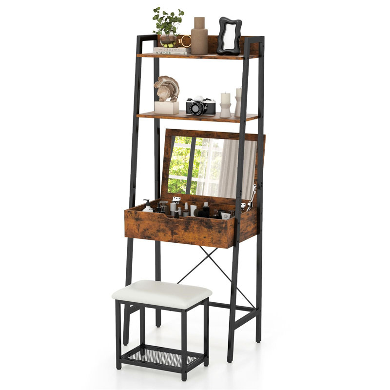 Anbal Dressing Table with Mirror