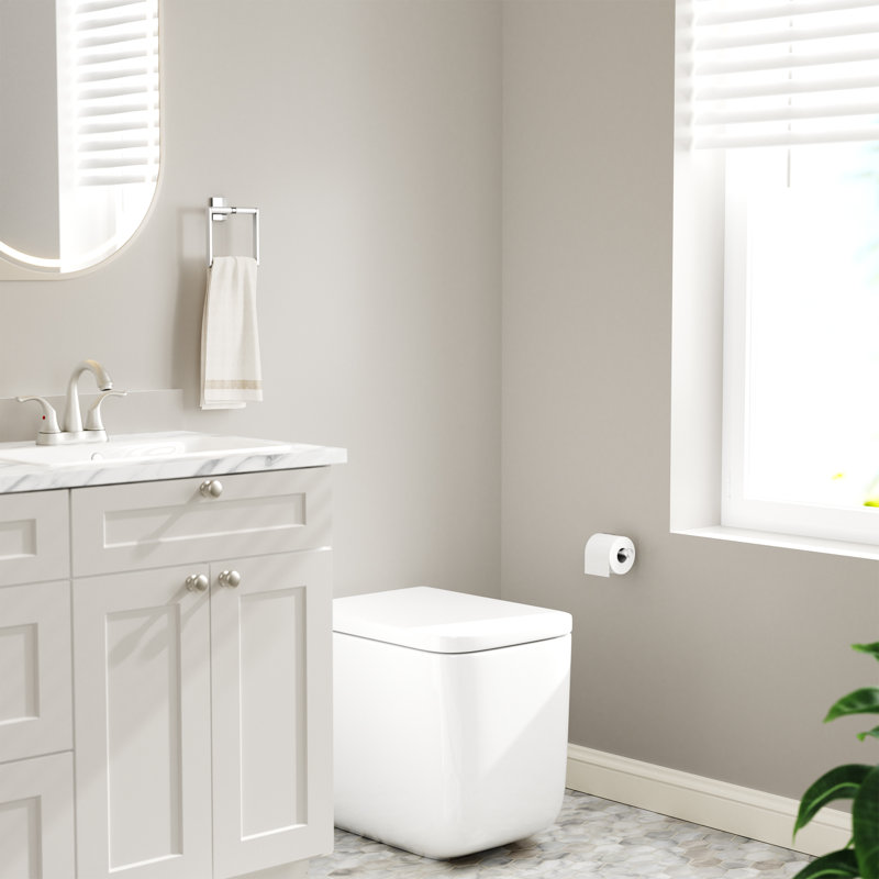 4 - Piece Bathroom Hardware Set, Silver