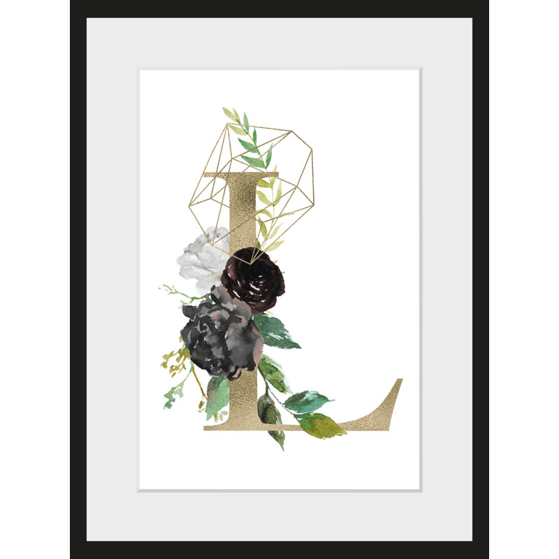 Letter 1 Piece Single Picture Frame Wall Art