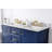 Malbon 60 " W Freestanding Standard 1 Single Double Vanity Bathroom Vanity With Carrara Marble Top-1539006228
