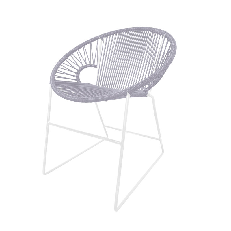 Chaise de patio Puerto, Transparent/blanc