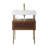 Strobel 24'' Single Bathroom Vanity with Manufactured Wood Top-653253064-653253065