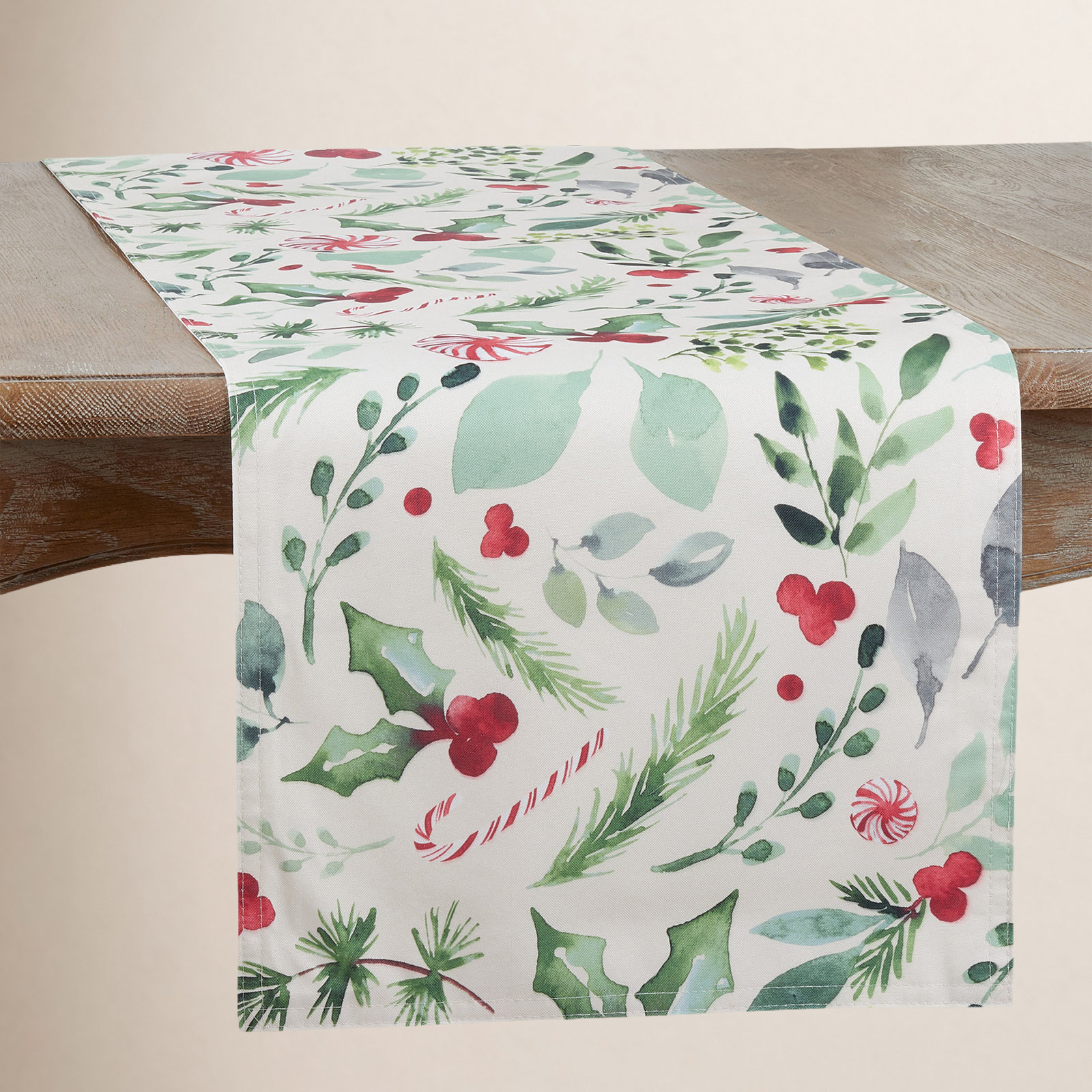 Sara B Collection Christmas Table Runner, 16" W x 72" L