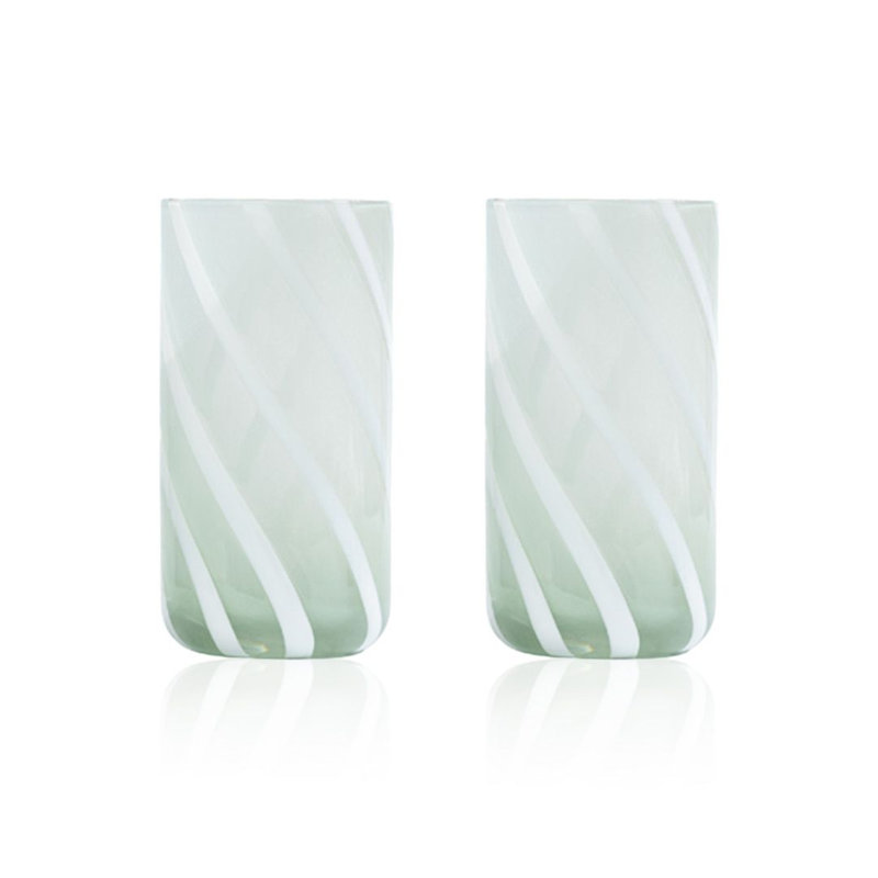 Ensemble de 2 verres à whisky Savannah, Green