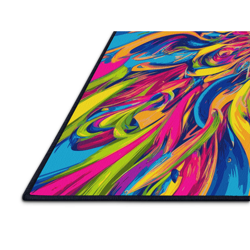 Cosmic Vortex Rug, Rectangle 6' x 9'