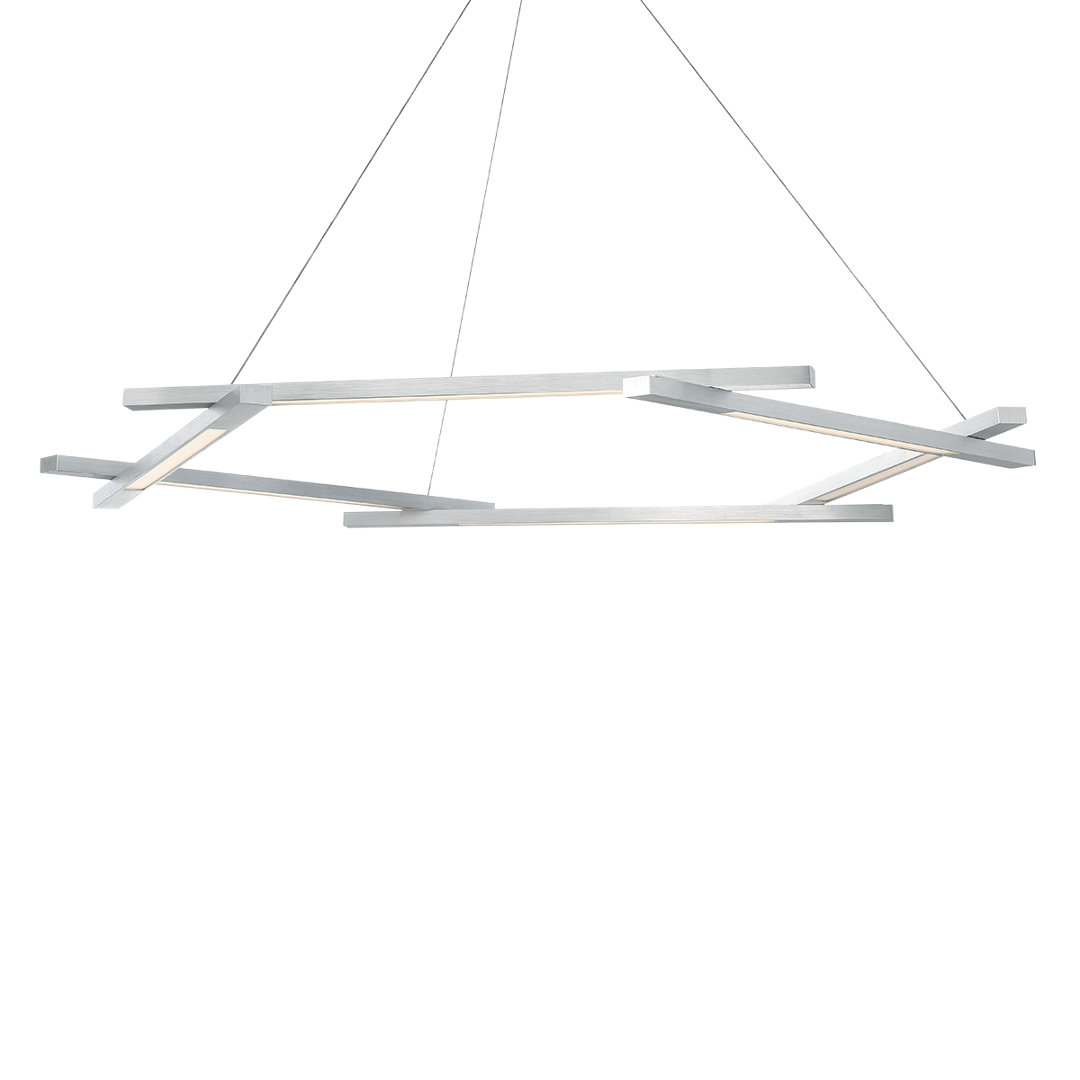 Metric 6 - Light Unique / Statement Geometric LED Chandelier Modern Forms 