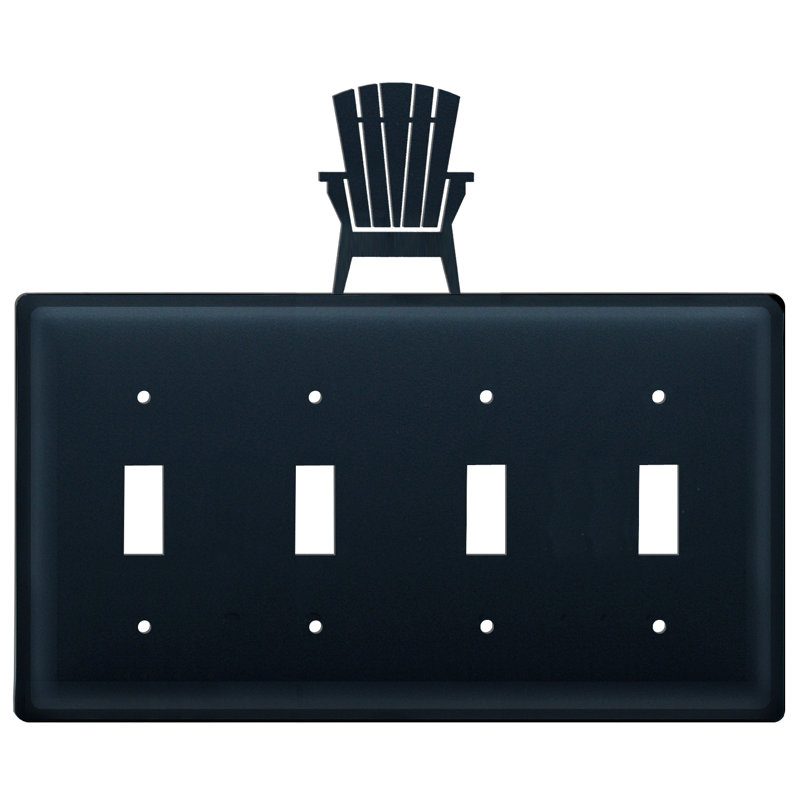 Adirondack 4-Gang Toggle Light Switch Wall Plate