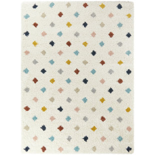 Bartucca Multicolored Diamond Shag Area Rug