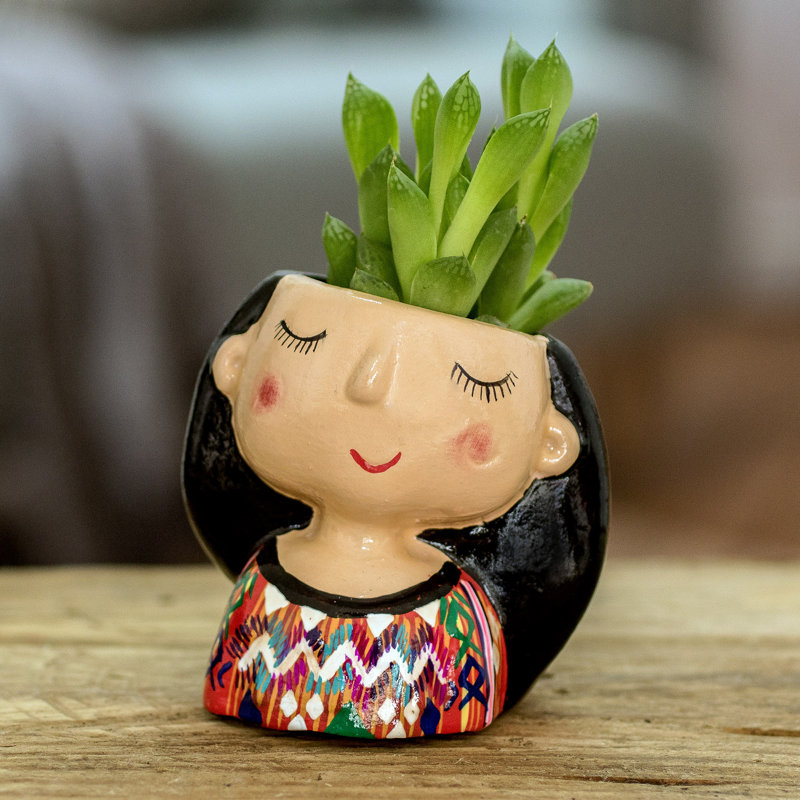 Handmade Ceramic Statue Planter