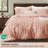 Bedsure Tufted Boho Queen Comforter Set – 3-Piece Light Pink Shabby Bedding，Farmhouse Jacquard Bed Set with Embroidery, All-Season Softness for Cozy Bedrooms & Boho-Chic Gifts-105490878-105490881
