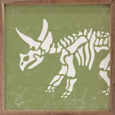 Tricératops squelette vert
