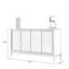 Buffet champagne argent massif et bois manufacturé-725942005