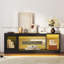 LED TV Unit for TVs up to 65 Inch, TV Cabinet , Gaming Entertainment Center with Adjustable Glass Shelf-1282198546