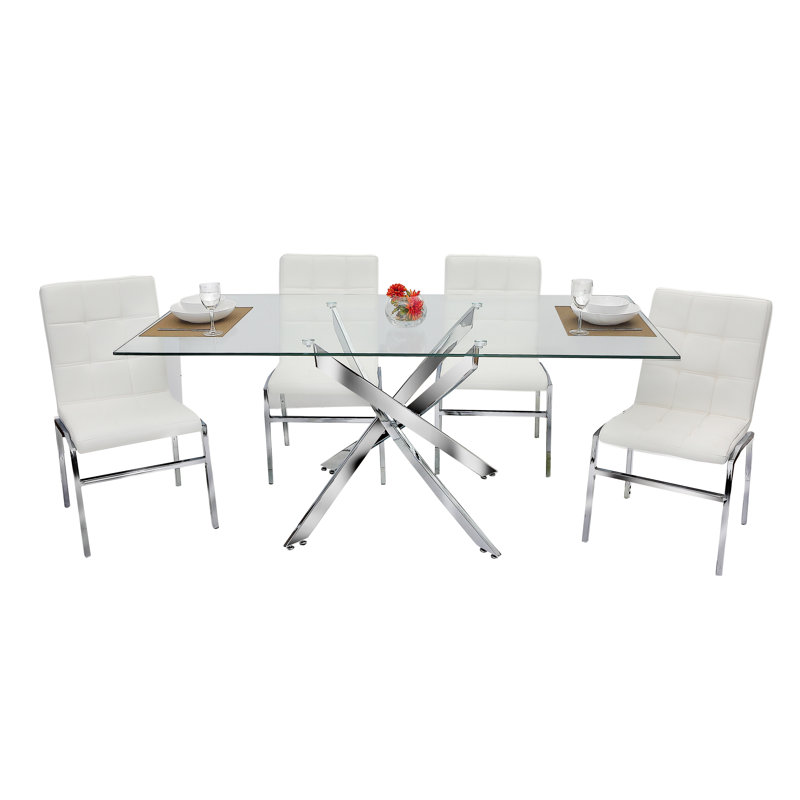 Ensemble repas pour 4 personnes Cortes, Blanc