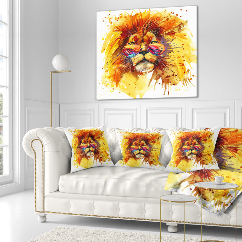 Coussin décoratif animal the king