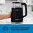1.7L Glass Electric Kettle, Digital Temperature Control With 4 Pre-Sets, Black