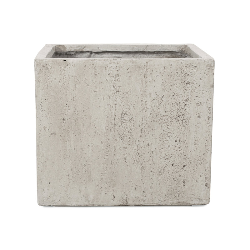 21.65In X 18.42In Lightweight Concrete Front Walkway Decor Planter - Magnesium Oxide Add A Chic Touch To Your 21.5" W 21.65" D 18.42" H Patio Transform Into