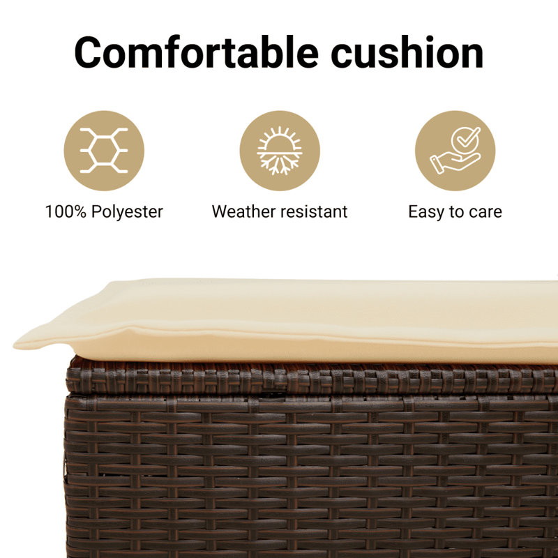 Vidaxl Garden Sofa Set  Poly Rattan Large Modular