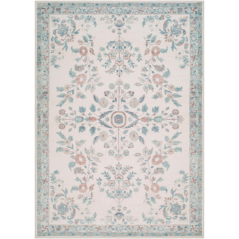 Ariadnna Washable Oriental Indoor Rug, Rectangle 5'3" x 7'7"