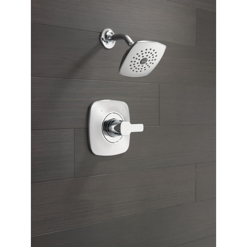 Modern 14 Series Single-Function Shower Faucet Set, Shower Valve Trim Kit, Chrome