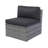 7 Patio Furniture : Retractable Canopy, Sectional . Galvanized Steel Frame. Comfy Cushions. For Garden, Lawn, Backyard. Grey + Black Cushion, & - With Cover And Thick , Poolside.