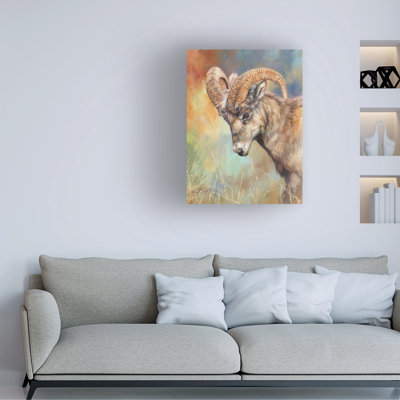 Bolog David Stribbling Mountain Goat Canvas Art